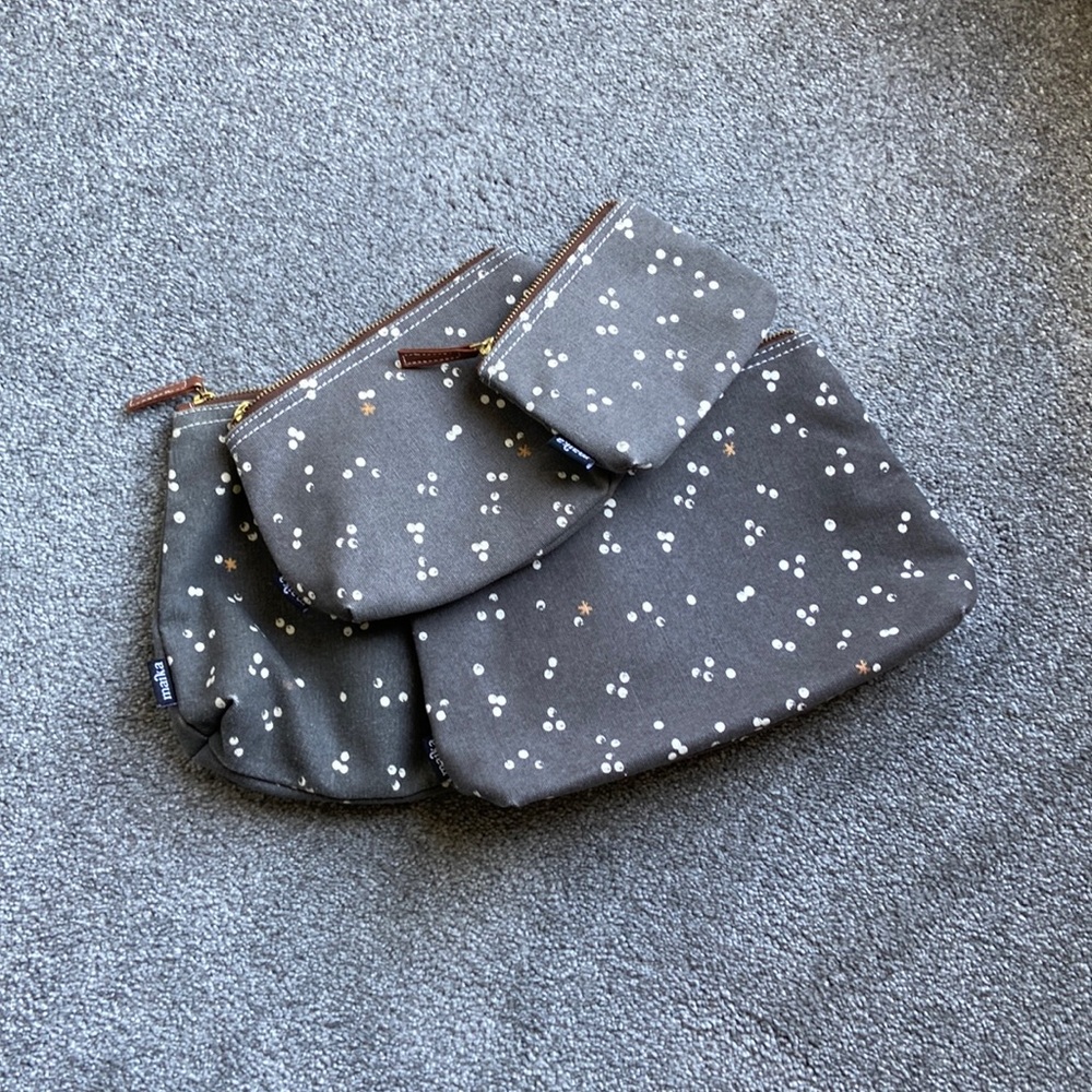 Maika Goods Nochi grey storage bags